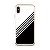 elegant black and white combination designed iPhone Case