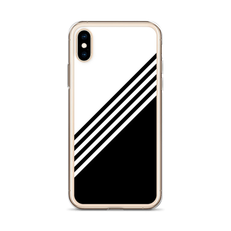 elegant black and white combination designed iPhone Case