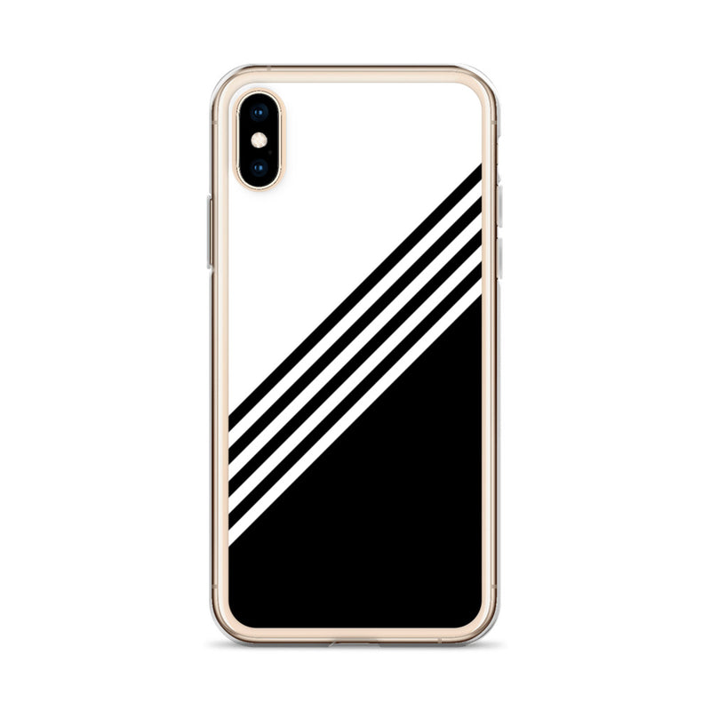 elegant black and white combination designed iPhone Case