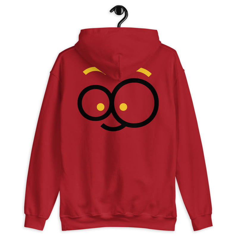 Cute Face shape Design Hoodie With Front and Back Design