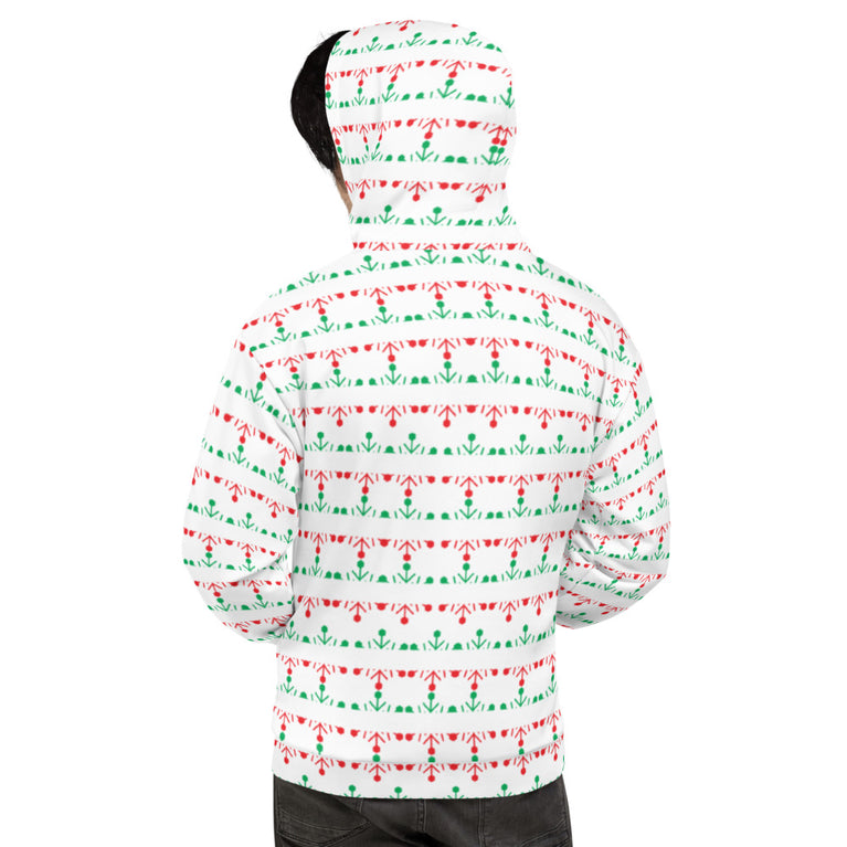 Elegant snow flake pattern Hoodie by rocky apparels