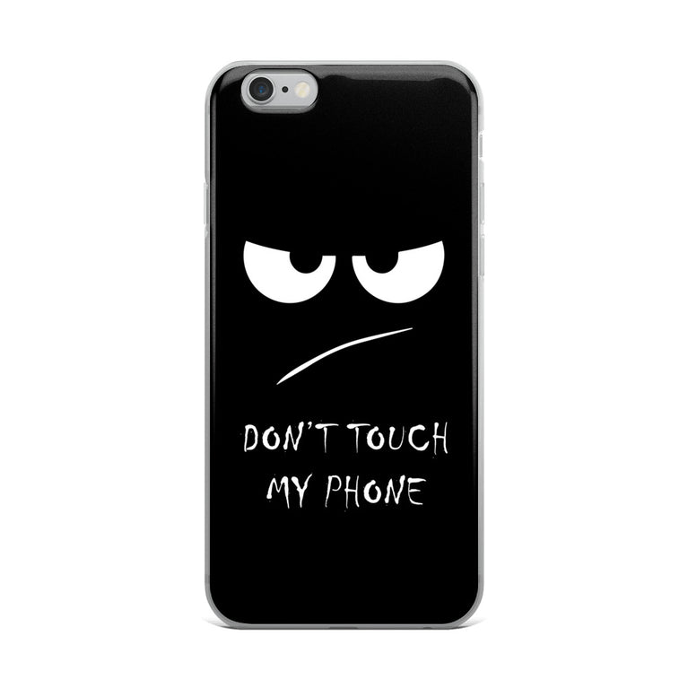 don't touch my phone elegant design iPhone Case