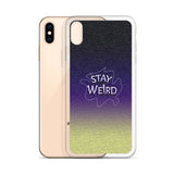 stay weird elegant design iPhone Case by rocky apparels
