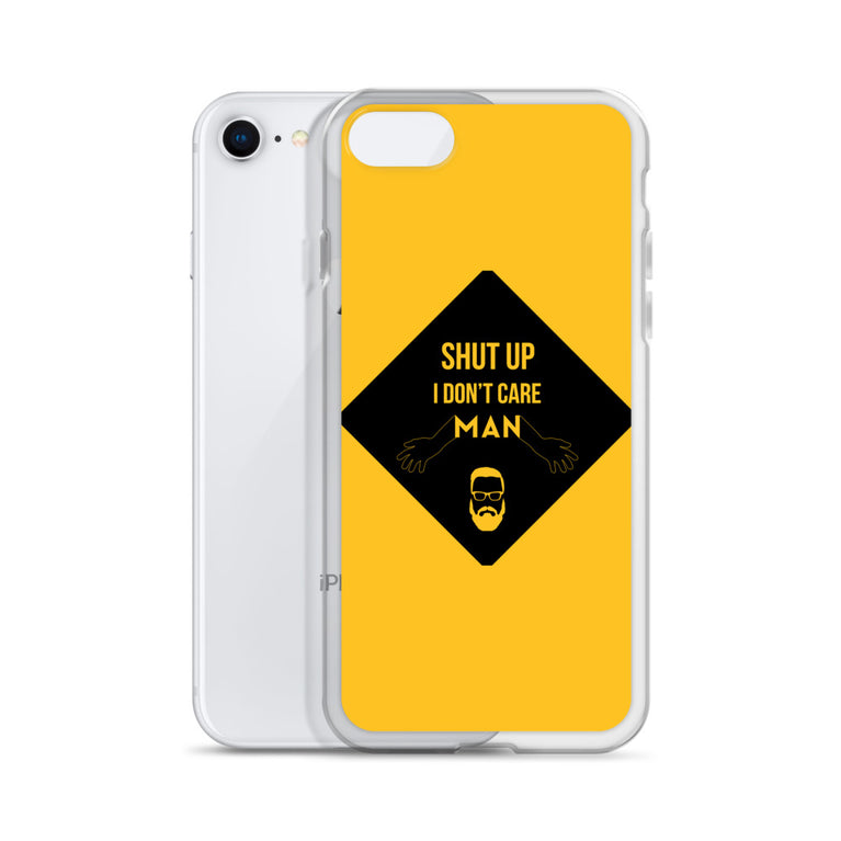 i don't care elegant design iPhone Case