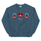 Message for the Blood Donation elegant Sweatshirt