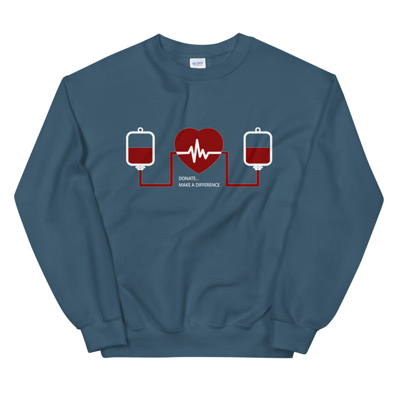 Message for the Blood Donation elegant Sweatshirt