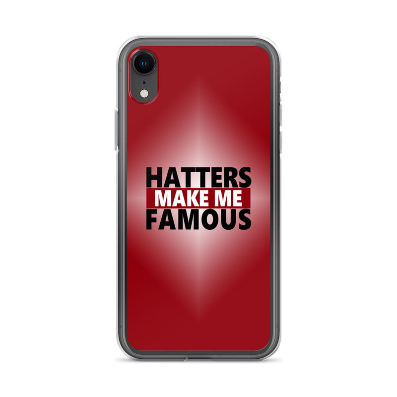 hatters make me famous elegant design iPhone Case