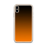 orange and black unique colored iPhone Case