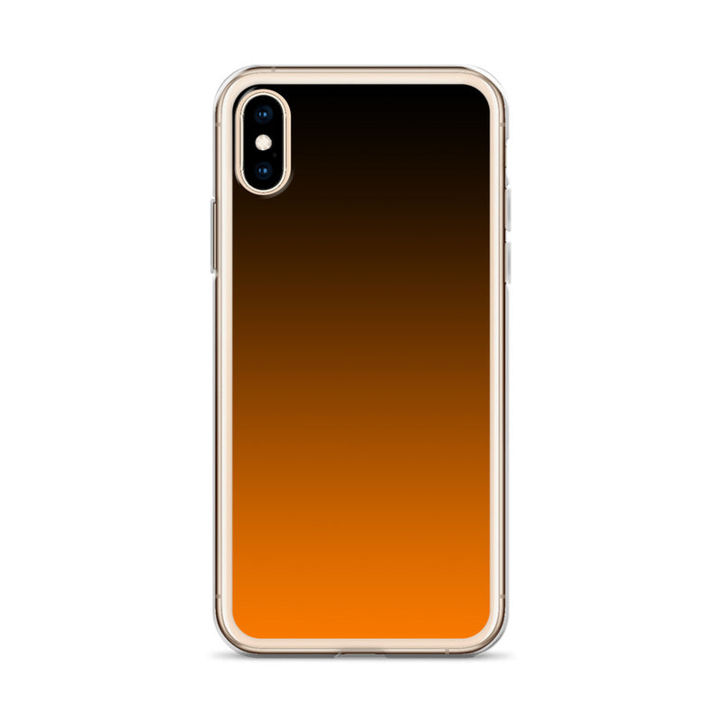 orange and black unique colored iPhone Case
