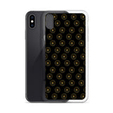 premium gold shape pattern iPhone Case by rocky apparels