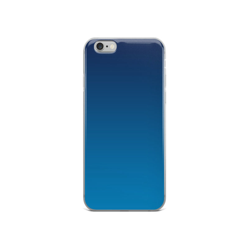 elegant gradient blue colored iPhone Case