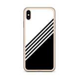 elegant black and white combination designed iPhone Case