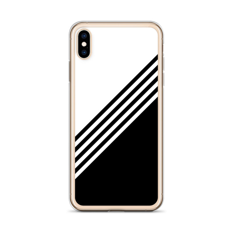 elegant black and white combination designed iPhone Case