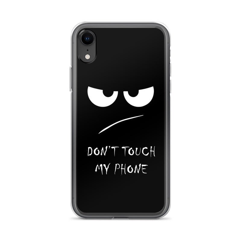 don't touch my phone elegant design iPhone Case