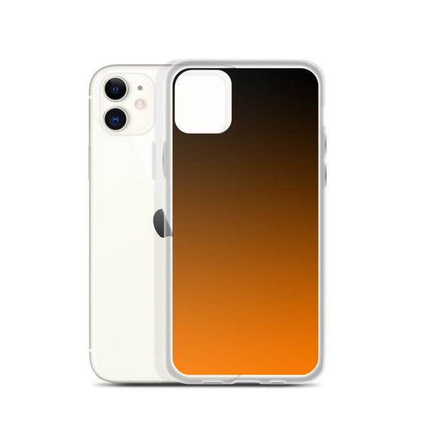 orange and black unique colored iPhone Case