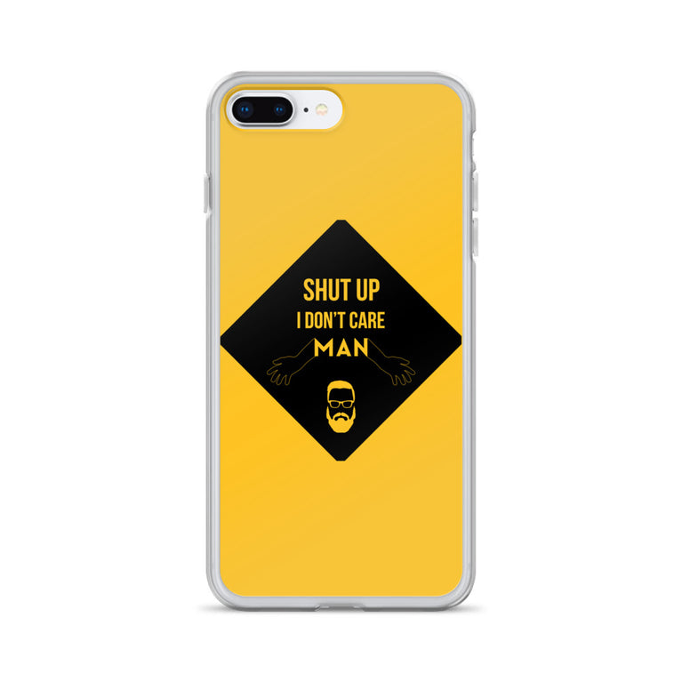 i don't care elegant design iPhone Case