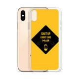 i don't care elegant design iPhone Case