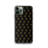 premium gold shape pattern iPhone Case by rocky apparels