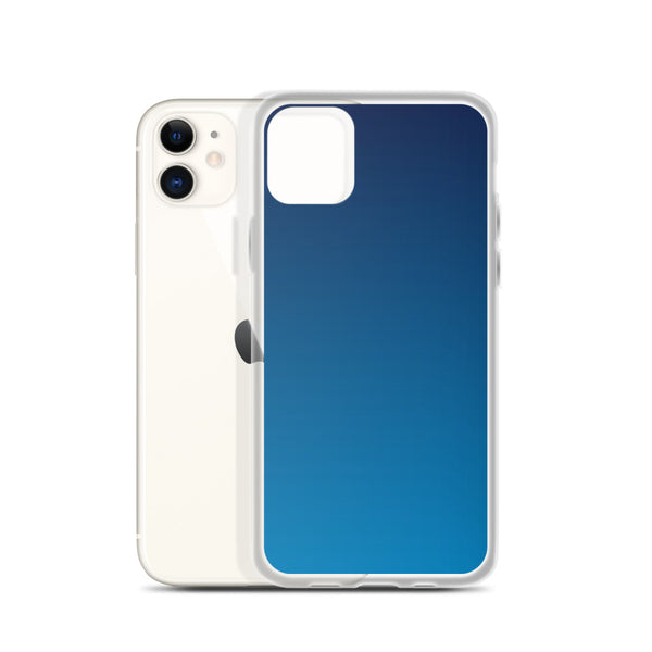 elegant gradient blue colored iPhone Case