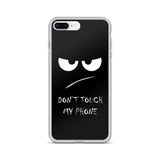don't touch my phone elegant design iPhone Case