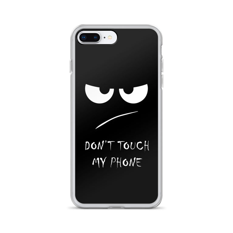 don't touch my phone elegant design iPhone Case