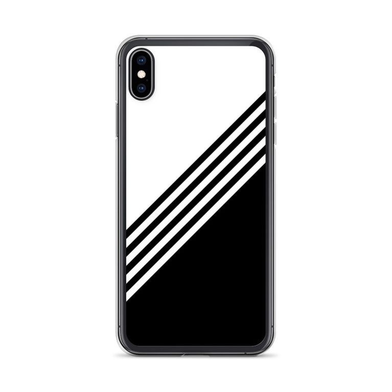 elegant black and white combination designed iPhone Case