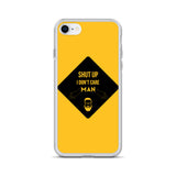 i don't care elegant design iPhone Case