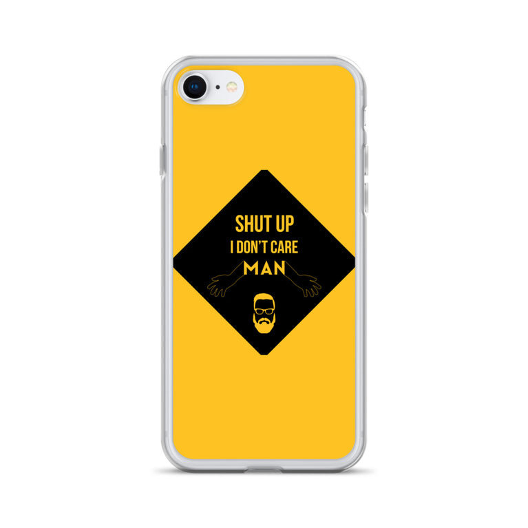 i don't care elegant design iPhone Case