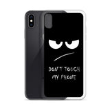 don't touch my phone elegant design iPhone Case