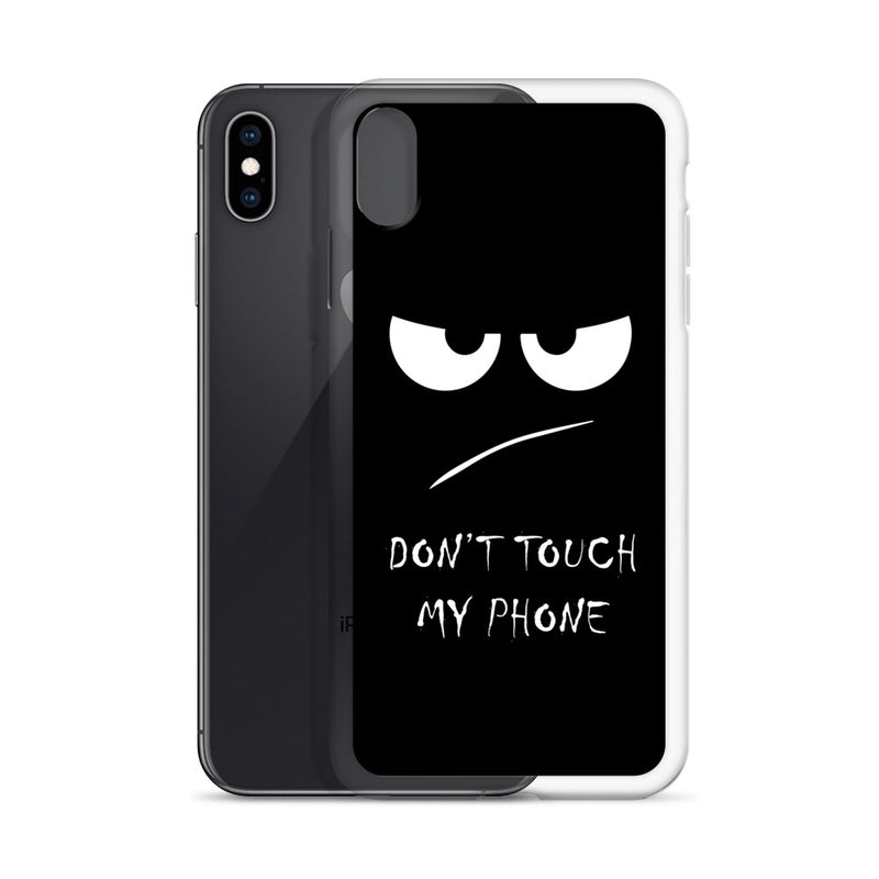 don't touch my phone elegant design iPhone Case