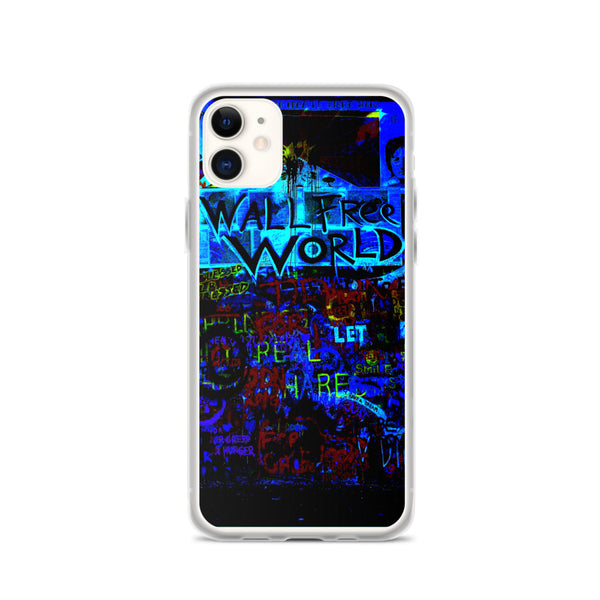 wall free world unique designed iPhone Case