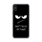 don't touch my phone elegant design iPhone Case