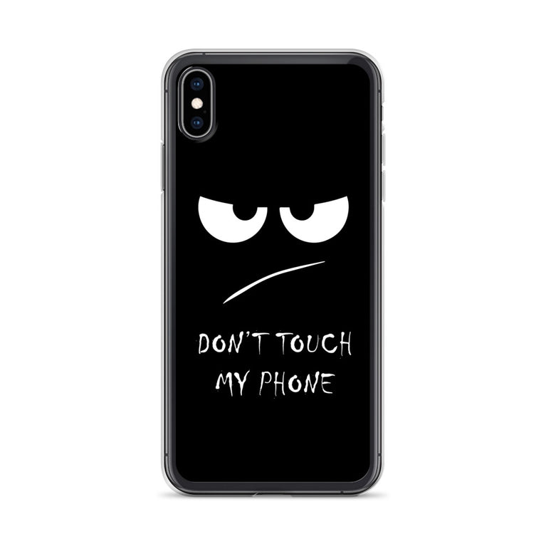 don't touch my phone elegant design iPhone Case