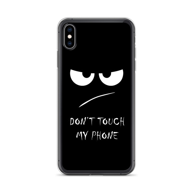 don't touch my phone elegant design iPhone Case