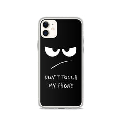don't touch my phone elegant design iPhone Case