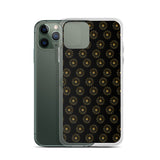premium gold shape pattern iPhone Case by rocky apparels