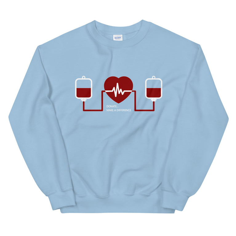 Message for the Blood Donation elegant Sweatshirt