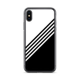 elegant black and white combination designed iPhone Case