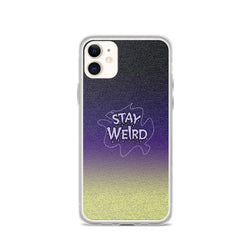 stay weird elegant design iPhone Case by rocky apparels