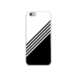 elegant black and white combination designed iPhone Case