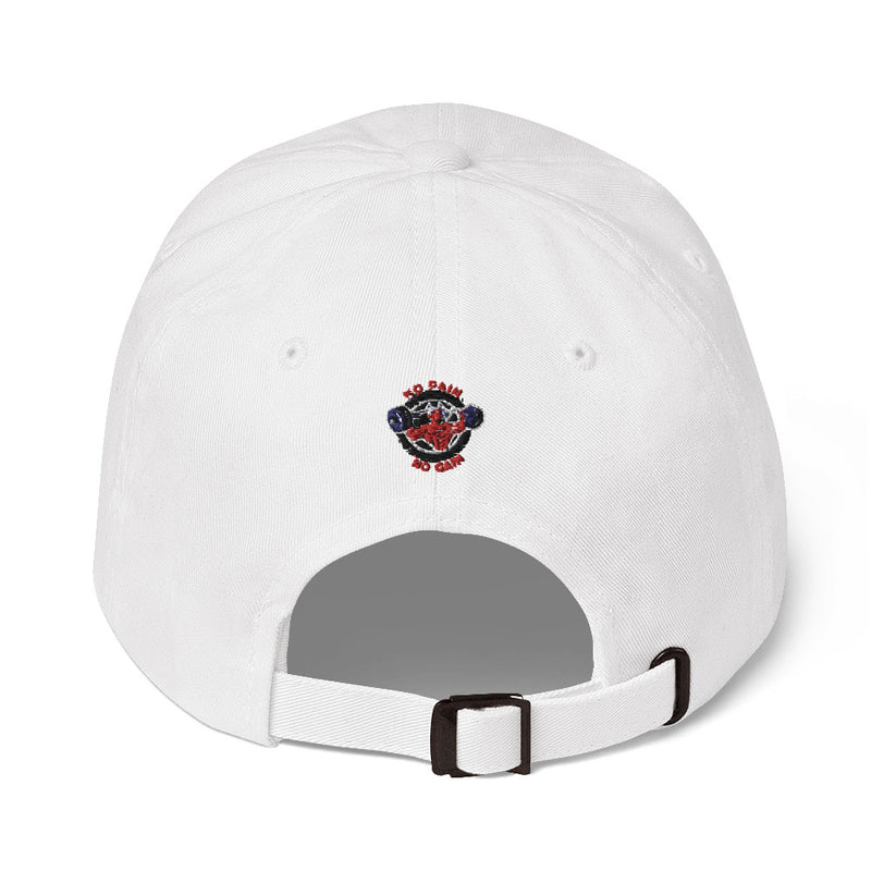 no pain no gain Dad hat by rocky apparels