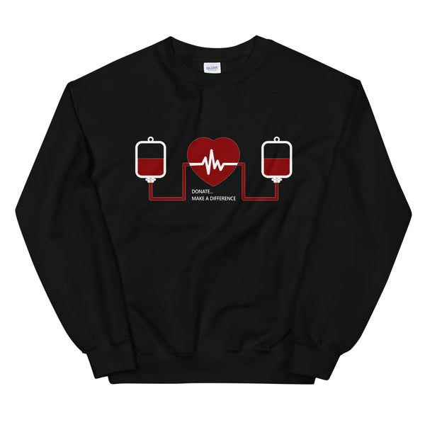 Message for the Blood Donation elegant Sweatshirt