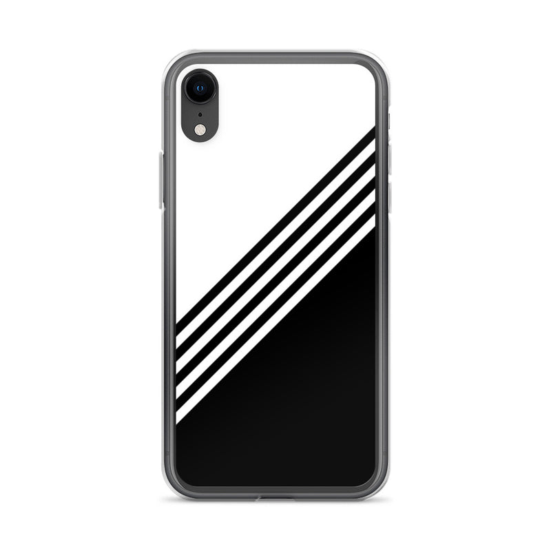 elegant black and white combination designed iPhone Case