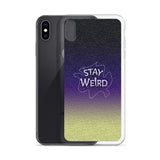 stay weird elegant design iPhone Case by rocky apparels