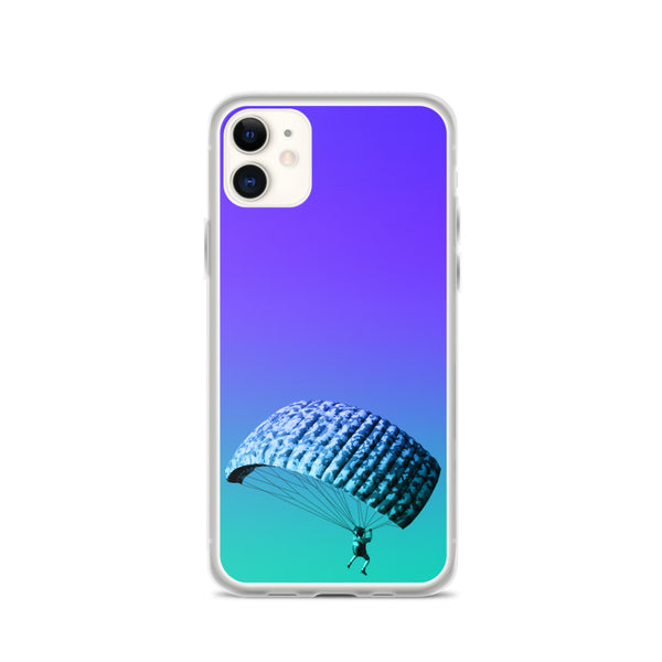 beautiful sky-diving iPhone Case by rocky apparels
