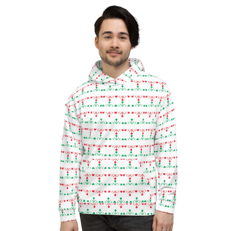 Elegant snow flake pattern Hoodie by rocky apparels