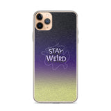 stay weird elegant design iPhone Case by rocky apparels