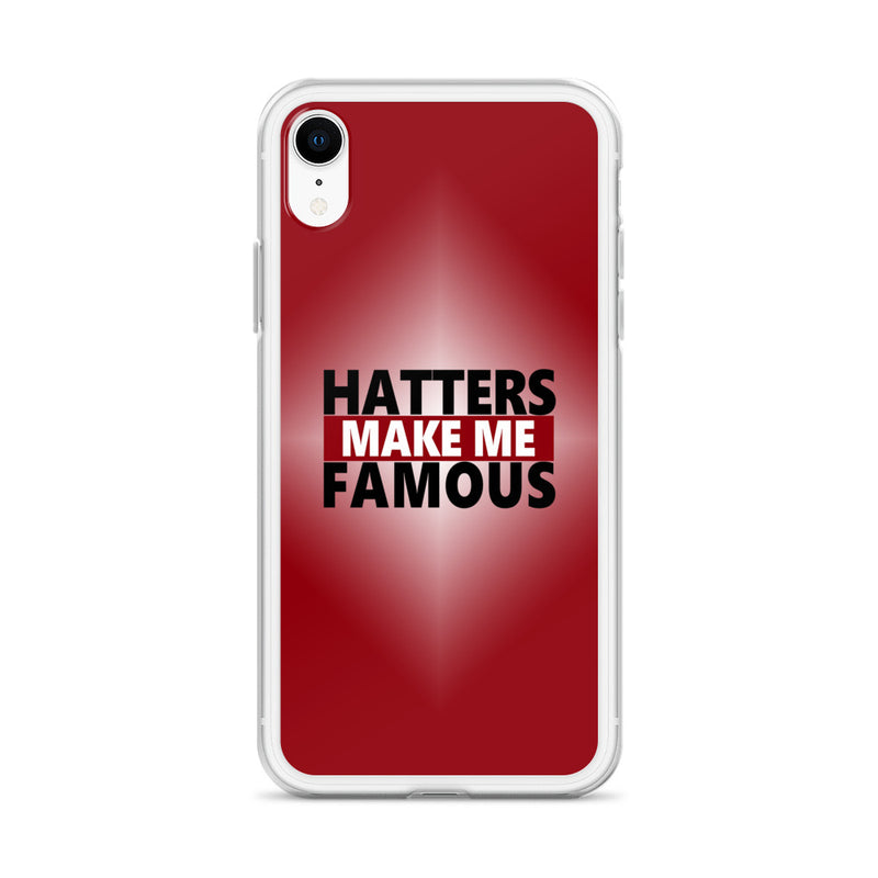 hatters make me famous elegant design iPhone Case